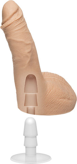 Doc Johnson Signature Cocks Ryan Bones with Removable Vac-U-Lock Realistic Dildo with Balls and Suction Cup Flesh 18cm