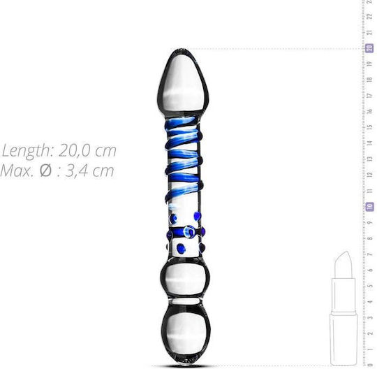 Gildo Glass Dildo No. 21 Стъклено дилдо Прозрачен 20см