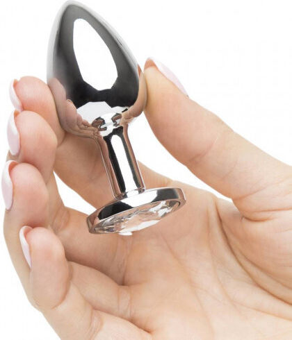 Naughty Toys Анална тапа Сребриста 9см