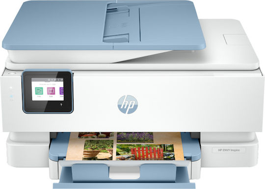 HP ENVY Inspire 7921e All-in-One Έγχρωμο Πολυμηχάνημα Inkjet με WiFi και Mobile Print Surf Blue