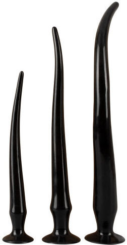 You2Toys Super Long Flexible Πρωκτικές Σφήνες Σετ Μαύρες 3τμχ