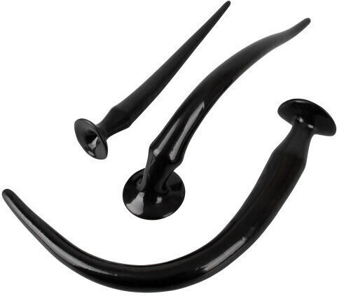 You2Toys Super Long Flexible Πρωκτικές Σφήνες Σετ Μαύρες 3τμχ
