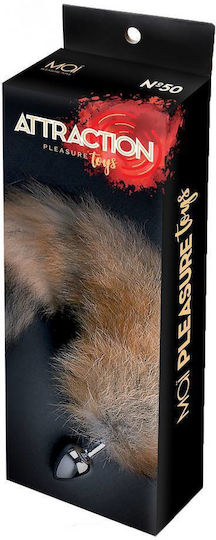 Mai Attraction Pleasure Toys No 50 Fox Tail Anal Plug Small Brown 5cm