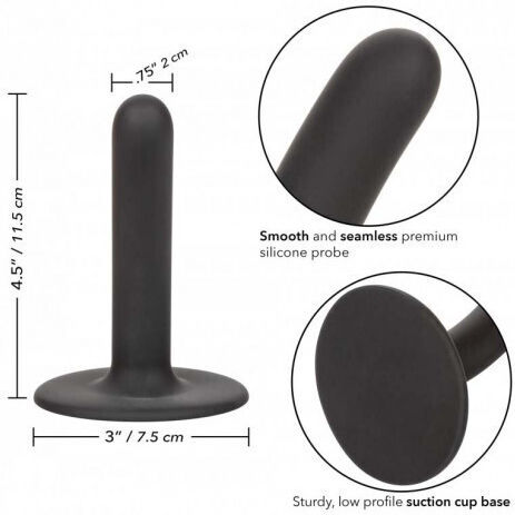 Calexotics Boundless Silicone Slim Probe Analdildo Schwarz 11.5cm