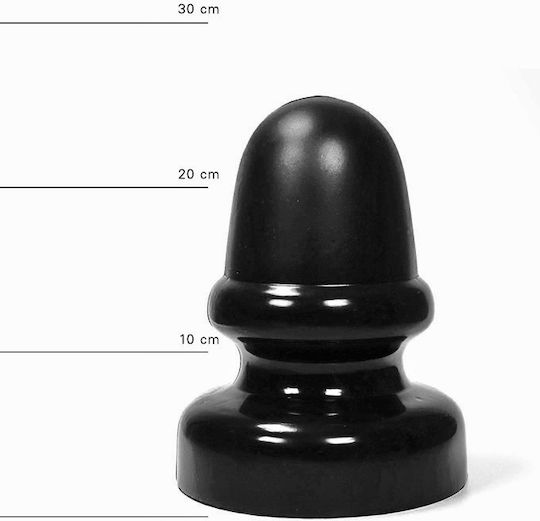 All Black Anal Plug Πρωκτική Σφήνα Black 23cm