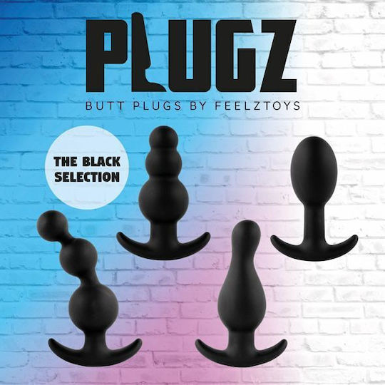 Feelztoys Plugz N. 4 Anal Plug Black 9cm