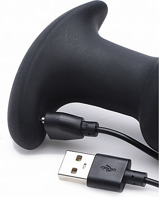XR Anal Plug mit kabelloser Funktion und Vibration Schwarz