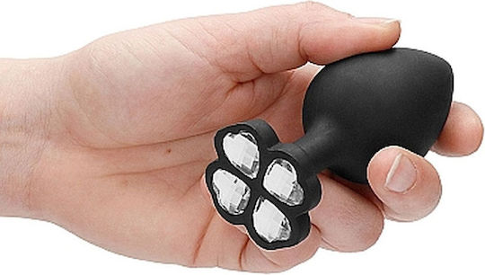 Shots Ouch Extra Large Lucky Diamond Butt Plug Анална тапа XLarge Black 9.6см