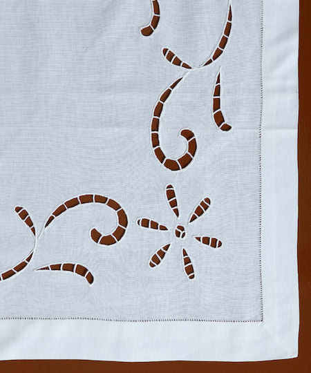 Silk Fashion Checkered Canneroni White 75x75cm