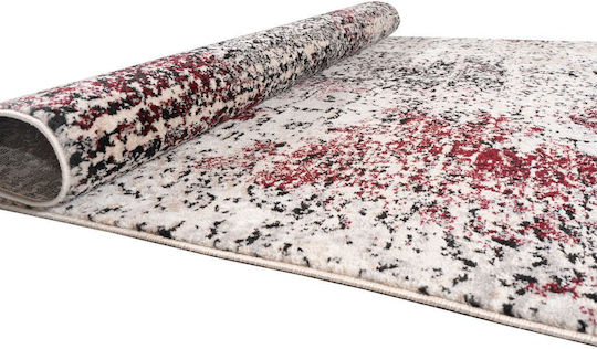Polcarpet 4001 Сет Съвременни Спалня килими Black / Cream / Red 3бр