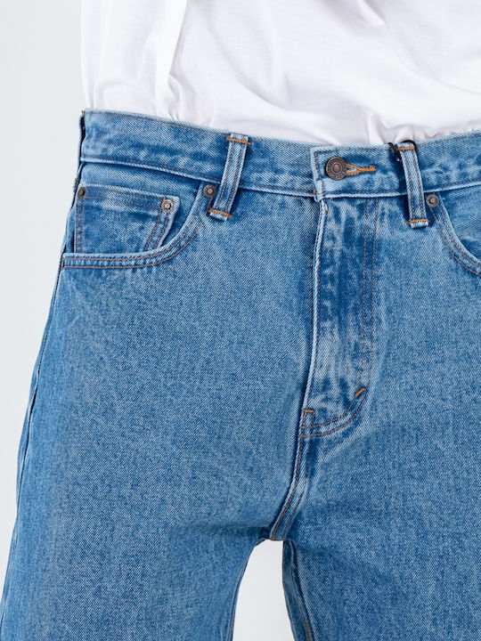 Herren Jeanshosen Skateboarding Skate Gekürztes Loose Baggy Anwendung Deep Groove