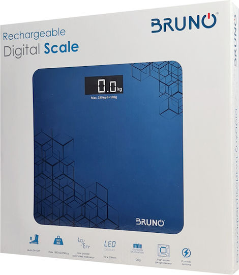 Bruno Digital Badezimmerwaage in Blau Farbe BRN-0073