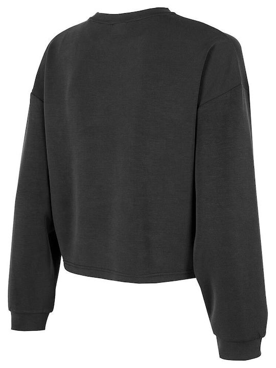 4F Women's Cropped Sweatshirt Black