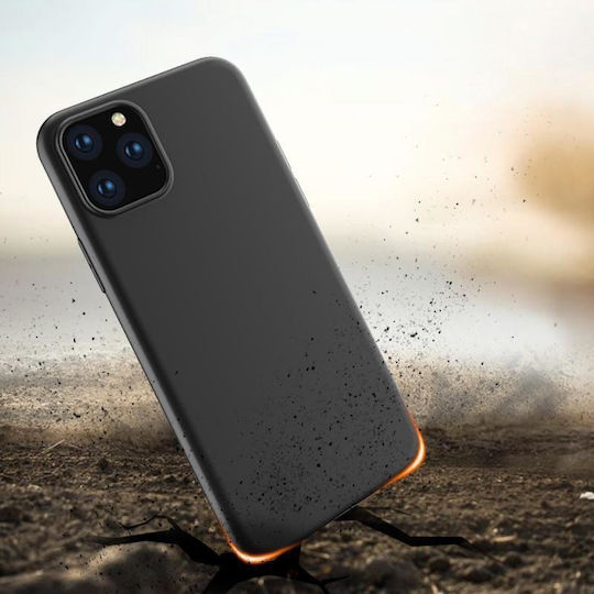 Hurtel Soft Flexible Umschlag Rückseite Silikon Schwarz (Galaxy A03)