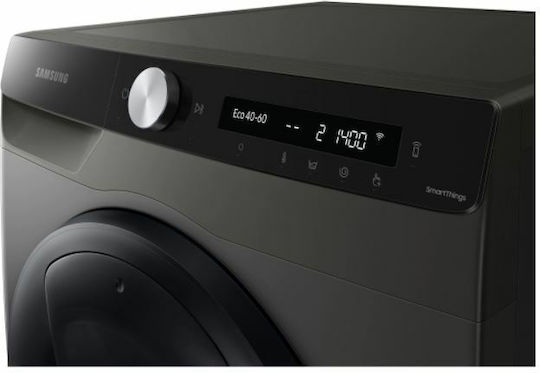 Samsung Mașină de Spălat Rufe 9kg cu Tehnologie cu Abur 1400 Rotiri Ecobubble Negru WW90T554DAX/S7