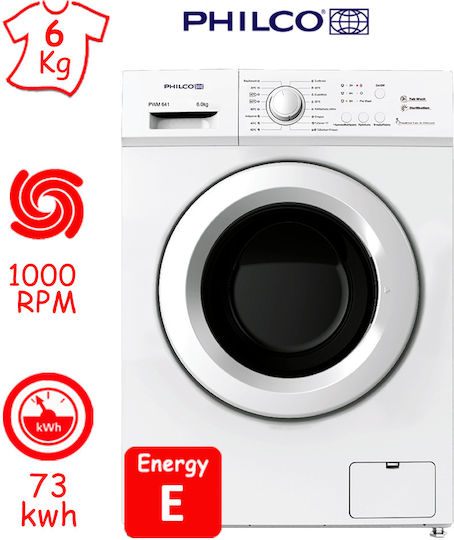 Philco PWM 641S Πλυντήριο Ρούχων 6kg 1000 Στροφών