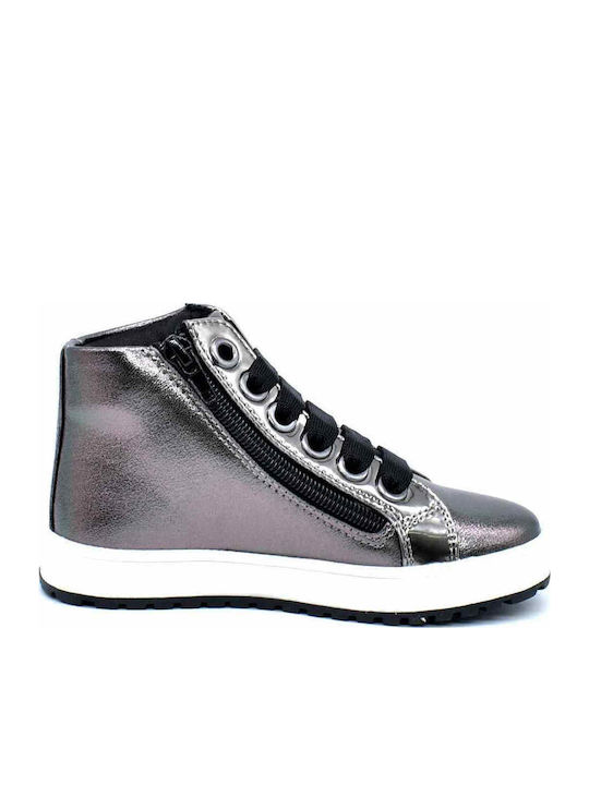 Παιδικά Sneakers High Ασημί