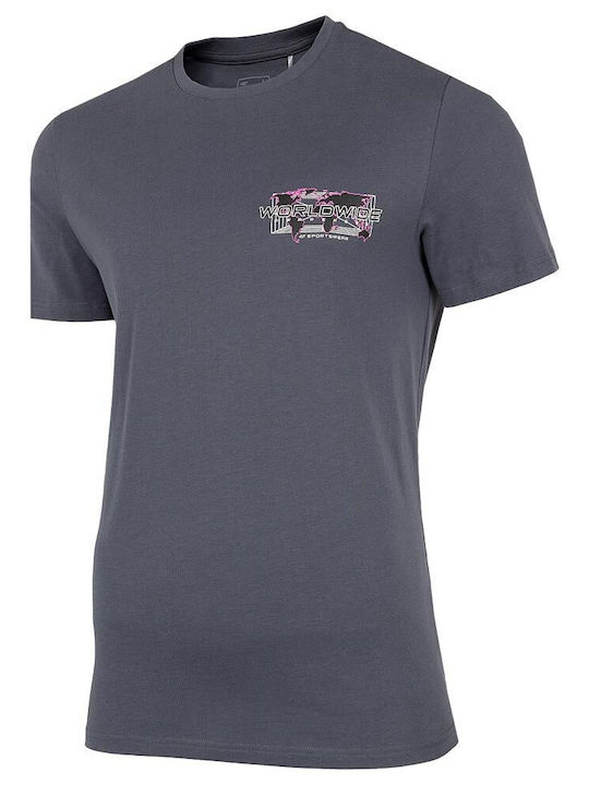 4F Herren T-Shirt Kurzarm Gray