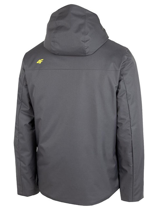 4F Men's Ski & Snowboard Jacket Gray H4Z22-KUMN001-22S