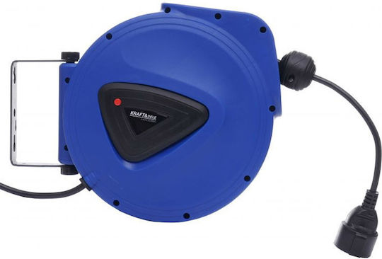 Kraft & Dele Tip închis 1 loc cu cablu de 10m Diametru 3 x 1.5mm² Albastru