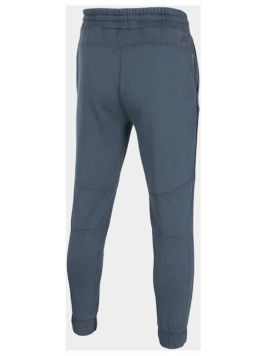 4F Men's Sweatpants with Rubber Blue