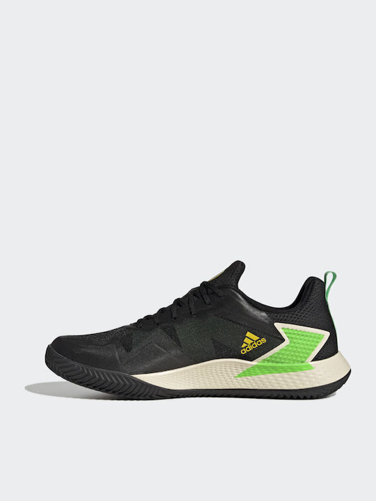 adidas Defiant Speed Men's Tennis Shoes for Clay Courts Core Black / Beam Yellow