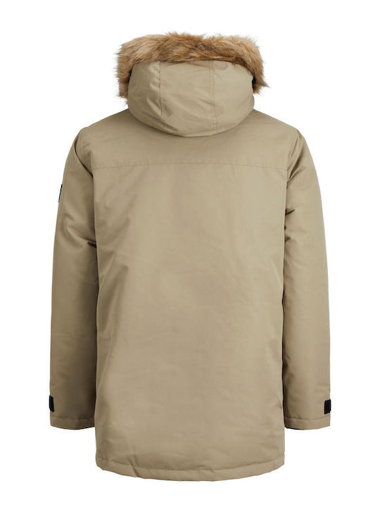 Geacă Parka De Iarnă Maro
