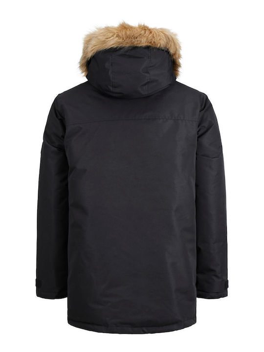 Winter Jacke Parka Schwarz