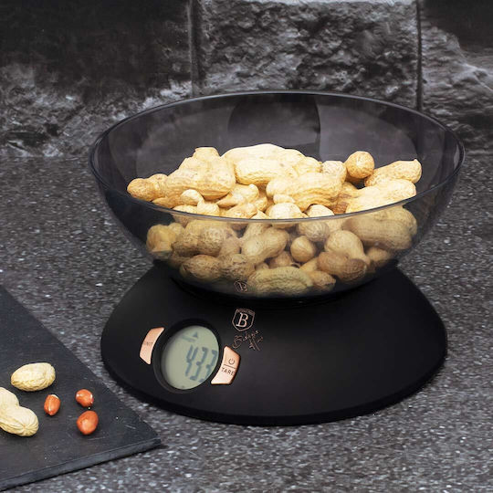 Berlinger Haus Ψηφιακή Ζυγαριά Κουζίνας με Κάδο έως 5kg Black Rose