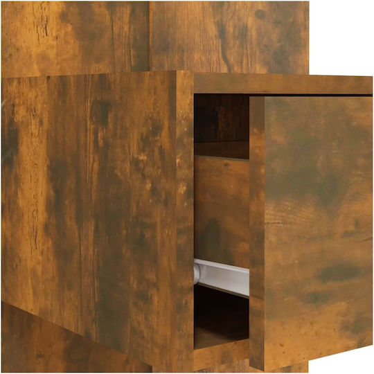 vidaXL Wooden Bed Headboard Smoked Oak 200x80cm