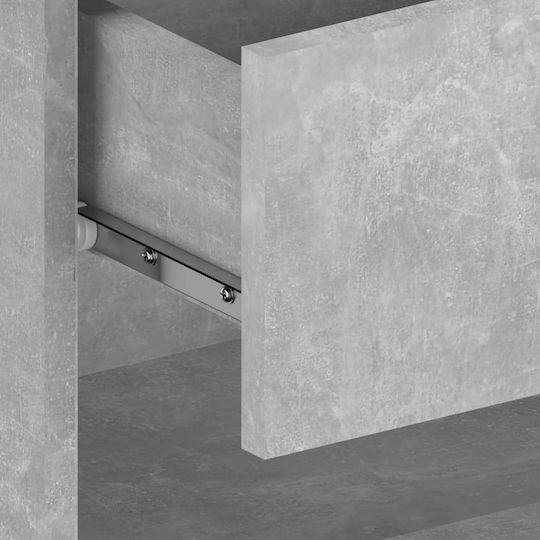 Κομοδίνο Ξύλινο Γκρι Σκυροδέματος 46x29.5x30cm