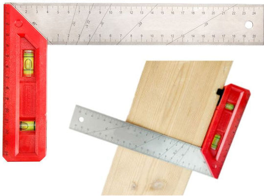 Kraft & Dele Unghiometru Tâmplari Aluminiu cu Nivel