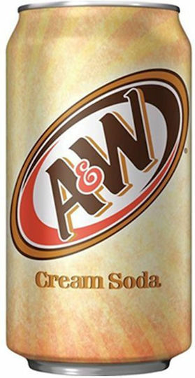 A&W Cream Αναψυκτικό Βανίλια με Ανθρακικό σε Κουτί 355ml