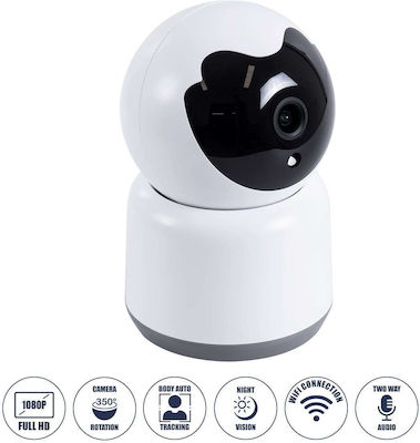 GloboStar IP Surveillance Camera Wi-Fi 1080p Full HD Battery with Microphone