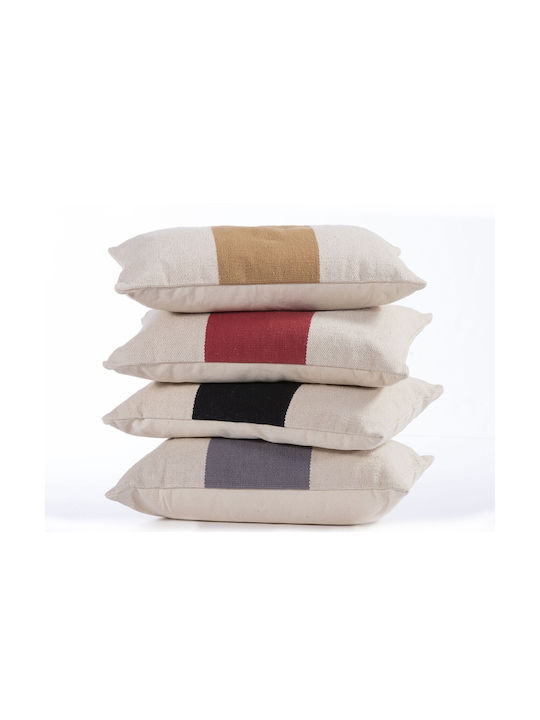 Nef-Nef Homeware Sofa Cushion Livier from 100% Cotton Bordo 35x55cm.