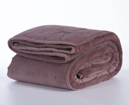 Nef-Nef Homeware Kotler Κουβερλί Υπέρδιπλο από Πολυεστέρα 23 Wine 240x230cm