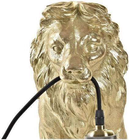 DKD Home Decor Lustră Decorativă Figura cu Soclu pentru Bec E27 Auriu