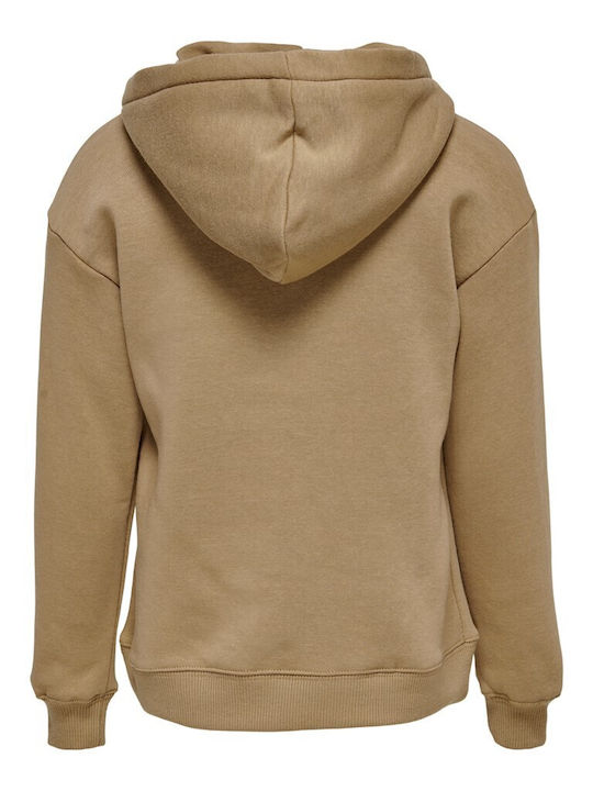 Kids Only Kids Sweatshirt with Hood and Pocket Beige