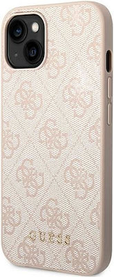 Guess 4G Metal Gold Logo Plastic Back Cover Pink (iPhone 14)