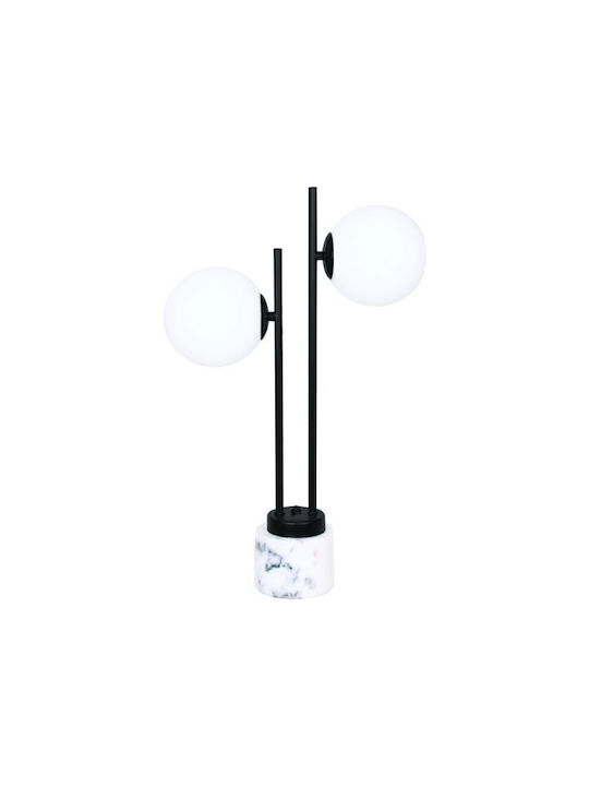 Aca Quadro Dekorative Lampe mit Fassung für E14 Lampe Schwarz