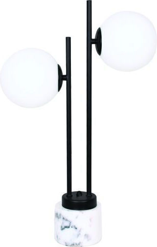 Aca Quadro Decorative Lamp with Socket for Bulb E14 Black