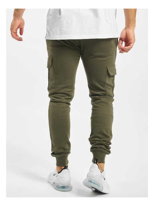 Just Rhyse Men's Sweatpants with Rubber Khaki