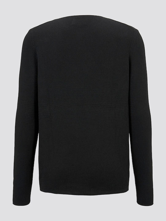 Langarm-Pullover Schwarz