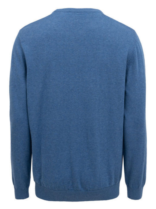 Gnious Herren Langarm-Pullover Blau