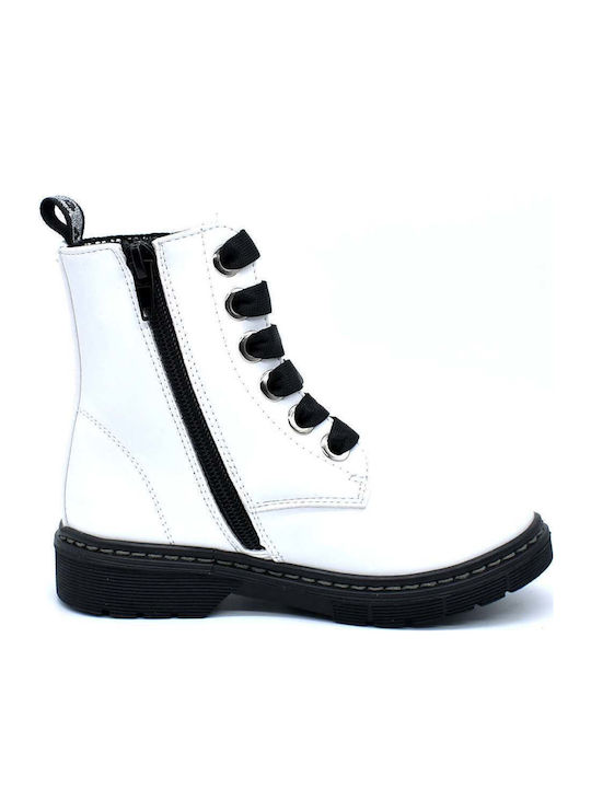 Kids Boots with Zipper White
