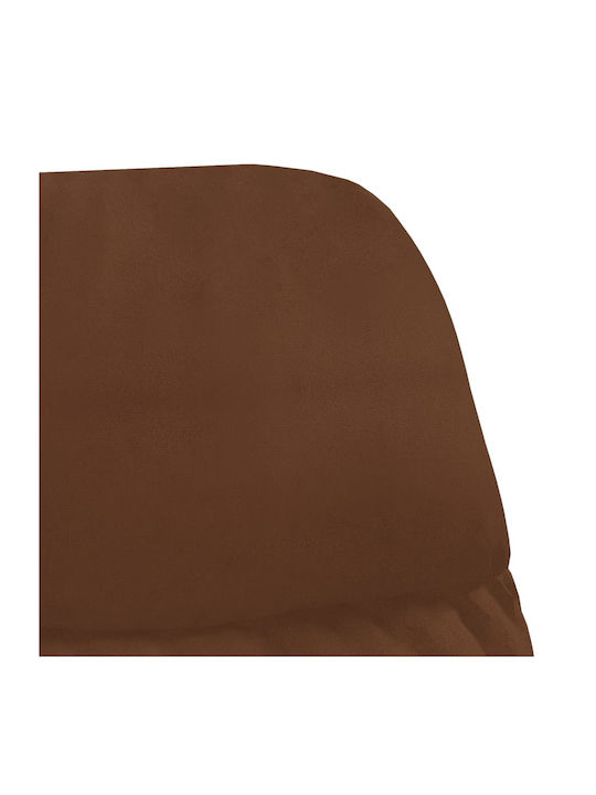 Swivel Visitor Armchair Καφέ 70x77x98cm