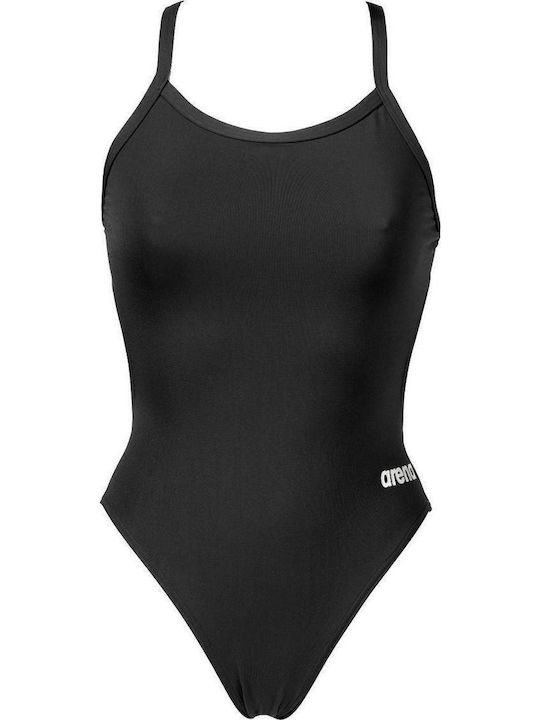 Athletic One-Piece Swimsuit Black