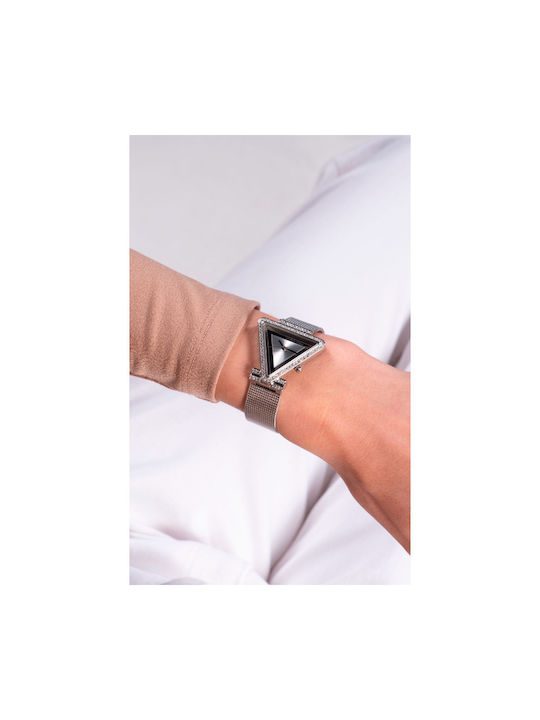 Fame Women's Watch with Silver Metal Bracelet