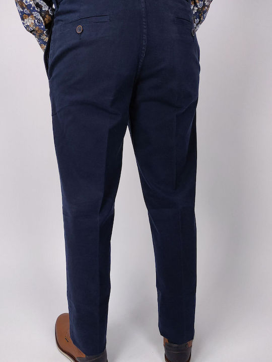 Lcdn Men's Trousers Chino Navy Blue