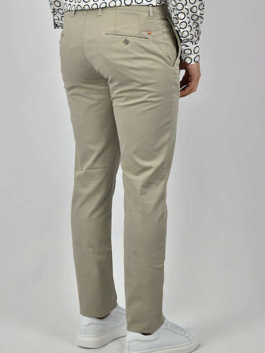 Lcdn Men's Trousers Chino in Slim Fit Beige